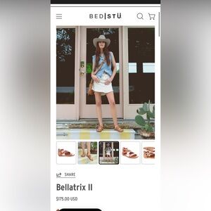 BED|STU Bellatrix II Leather Sandal 7.5